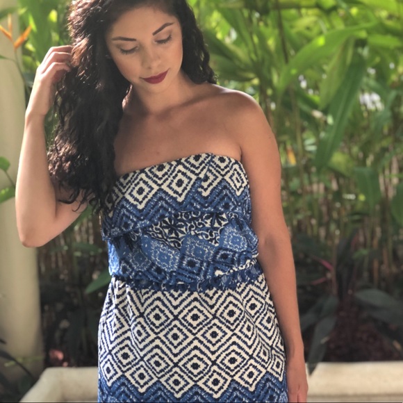 Blue print maxi dress - Picture 3 of 4